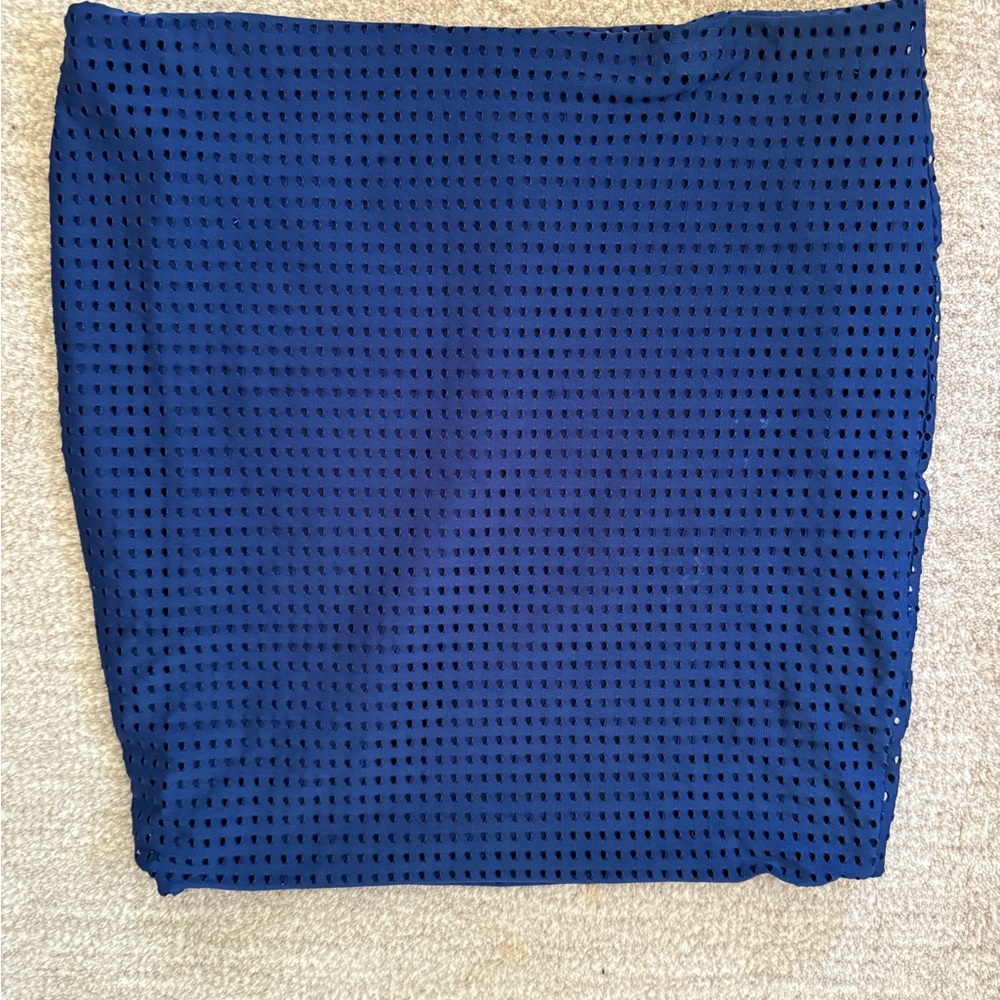 Acacia Swimwear Navy Pencil Skirt